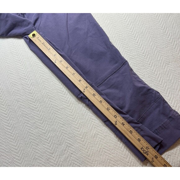 Athleta Womens Commuter Capris Pants Womens 8 Nylon Bermuda 32x18 Purple 819692 - Picture 15 of 16